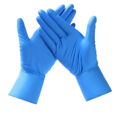 Luva descartável do nitrilo do agregado familiar 9 do XL do nitrilo polegadas de luvas do exame médico