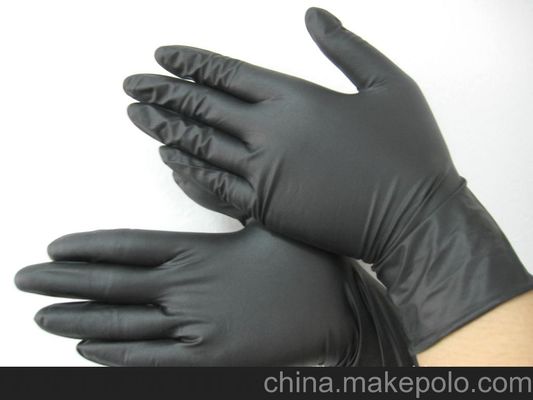 Luvas nitrílicas descartáveis, sem pó, aprovadas pelo CE Luvas não de látex para laboratório de exames médicos e indústria alimentar