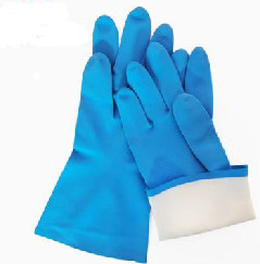 Nitrilo resistente de Mil Household Task Gloves Blue das luvas 15 do solvente do nitrilo da cozinha