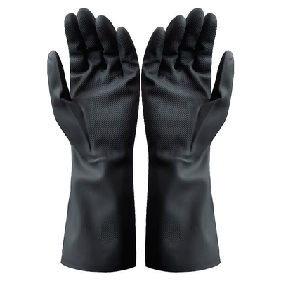 22 Mil Neoprene Chemical Gloves Flock alinhado 13 avançam as luvas de borracha da mão do neopreno