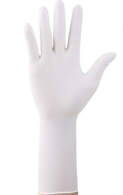 12 polegadas de luvas azuis impermeáveis médicas do exame do nitrilo da luva descartável do nitrilo
