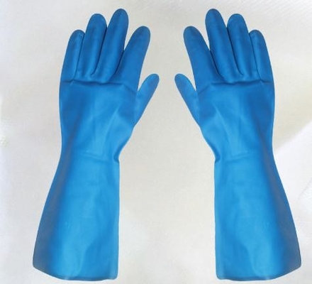 Luva azul impermeável Xl 18 Mil Chemical Resistant Gloves Nitrile do nitrilo