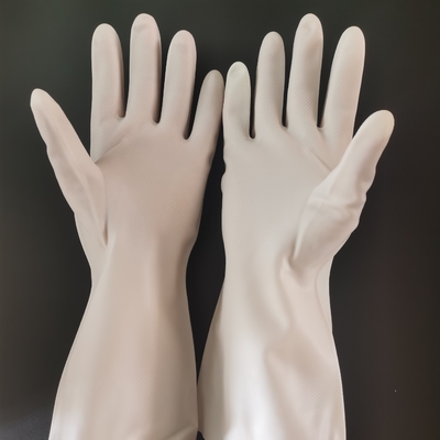 Unflock que alinha a lavagem do nitrilo acima das luvas 32CM 15 Mil Chemical Resistant Gloves Nitrile