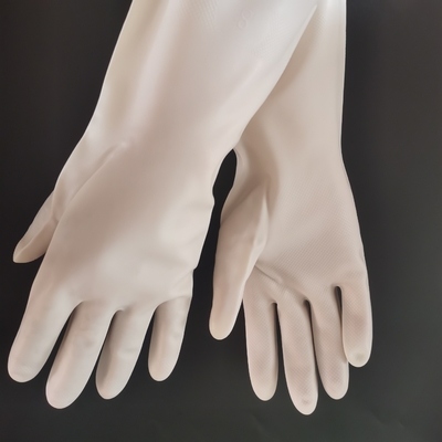 13 Mil Nitrile Dishwashing Gloves Restaurant que limpa a luva branca durável do nitrilo