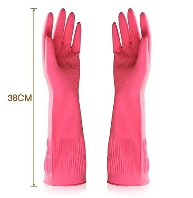 as luvas de limpeza longas extra de 100G/Pair 38CM reuniram-se alinhando luvas longas extra do prato