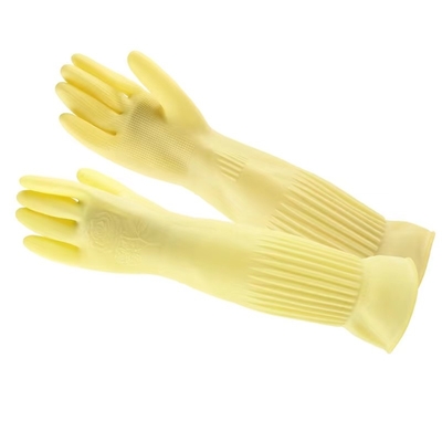 Luvas de limpeza longas extra 120G/Pair Unflocked do comprimento de 45CM que alinha a cozinha
