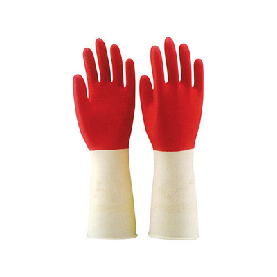 Cozinha industrial da luva 32CM do látex do agregado familiar reunida alinhando a luva da lavagem do prato