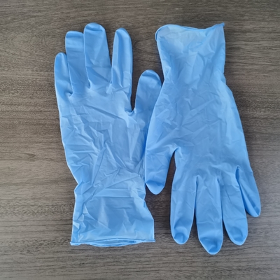 luvas descartáveis descartáveis do exame do nitrilo do hospital 24CM da luva do nitrilo 4.5g