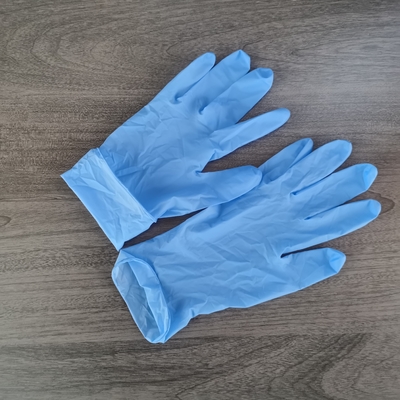 Luvas descartáveis do exame médico do nitrilo da luva 23cm do nitrilo da resistência química