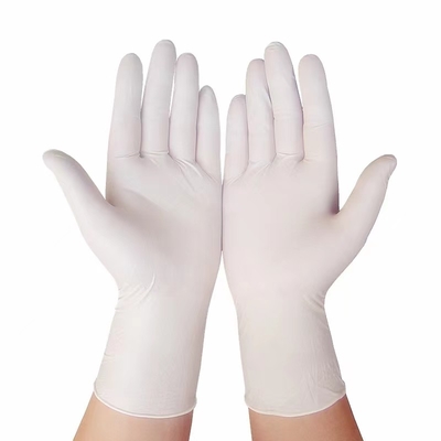 exame impermeável de Meciacal das luvas do nitrilo do hospital de 20cm 24cm descartável