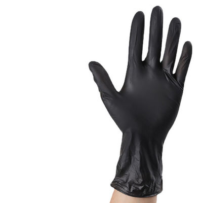 Embalagem Quantidade 100pcs saco Resistência a ácidos Luva de nitril preta Luvas de qualidade industrial Adequadas para manusear substâncias ácidas corrosivas