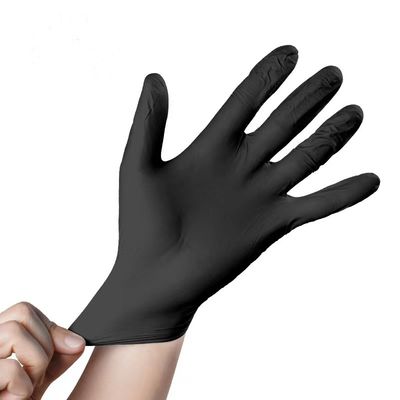 Guante de nitril descartável de tamanho médio sem pó perfeito para exame médico manipulação de alimentos e industrial