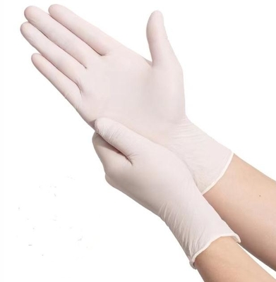 Luvas seguras descartáveis do exame do nitrilo da saúde 7g das anti luvas brancas da alergia