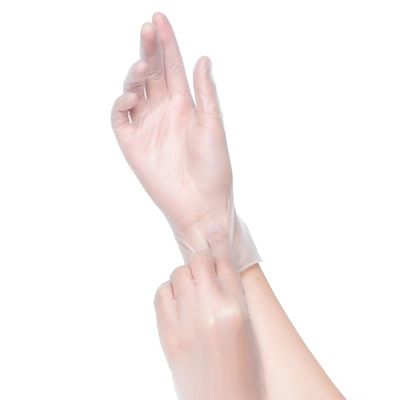 Luva de vinil descartável M4.0-5.5g Confortável adequado Proteção durável Adequado para industrial médico