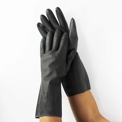 Luvas resistentes químicas do neopreno preto 13 polegadas de álcool resistente