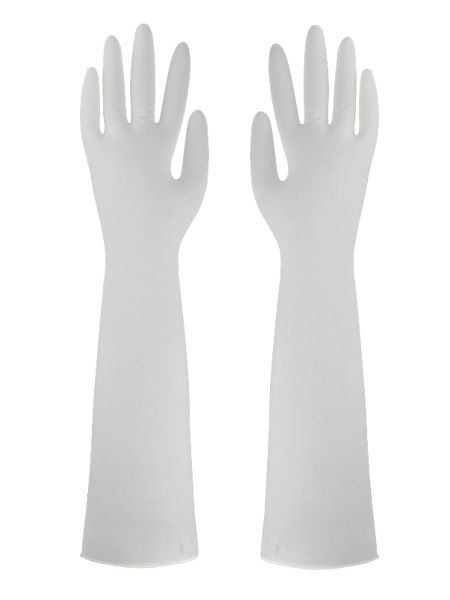 Espessura 4 a 6 Mil Luvas resistentes ao óleo 50pcs Pacote Protector 16 polegadas Luvas nitrílicas descartáveis para manuseio de óleo e produtos químicos industriais